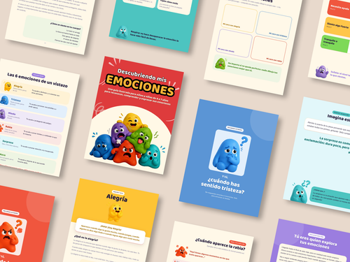 Páginas interiores del ebook Descubriendo mis emociones
